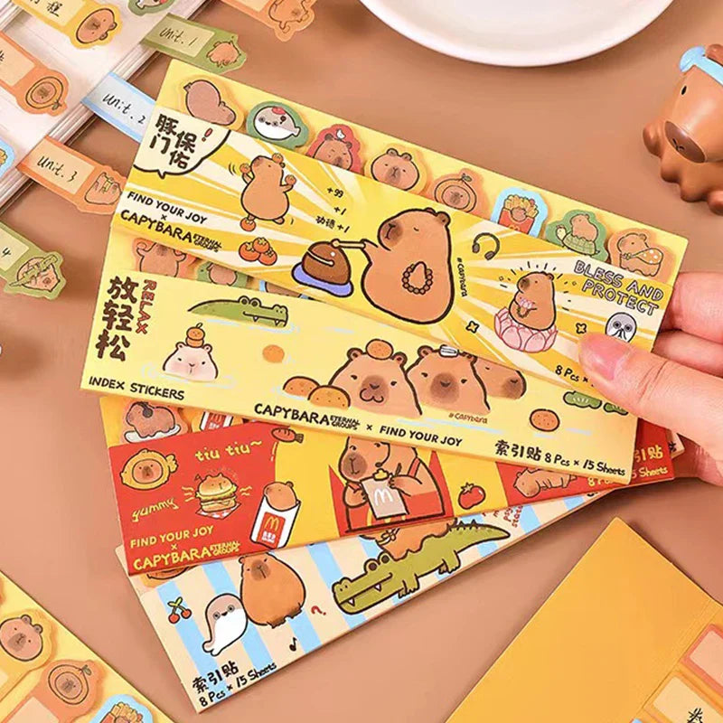 Capybara Bookmark Sticky Notes