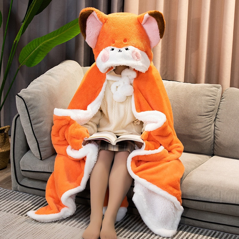 Kapuzenpullover mit Fuchsdecke