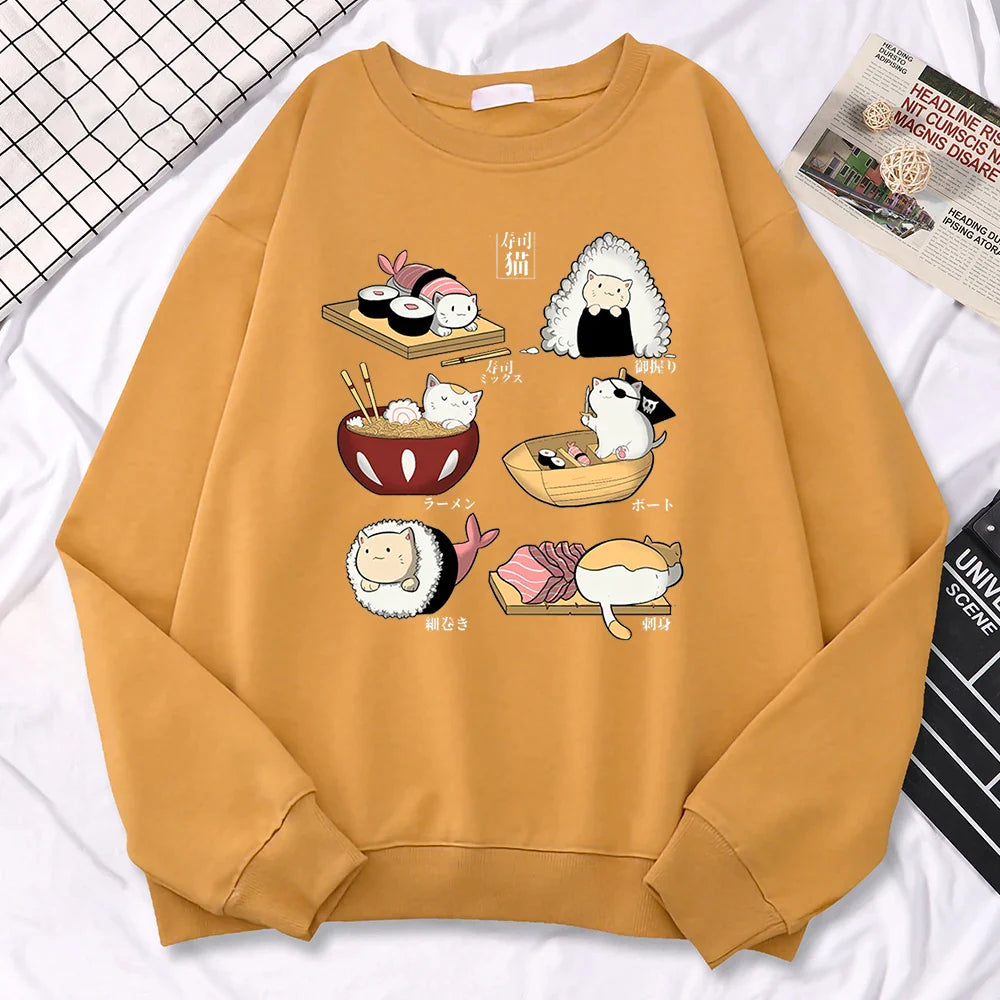 Sushi Cats Harajuku Pullover