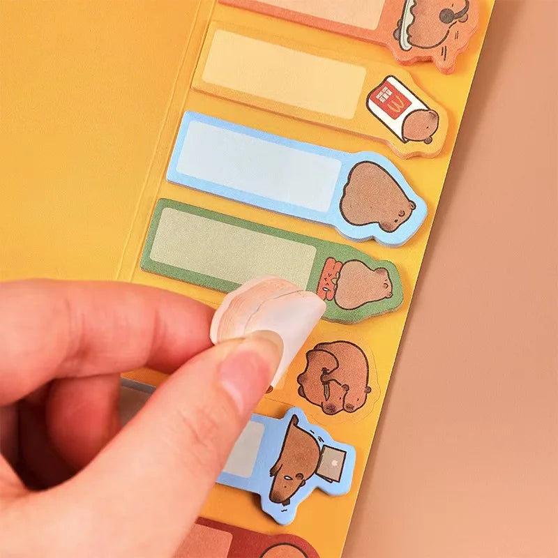 Capybara Bookmark Sticky Notes