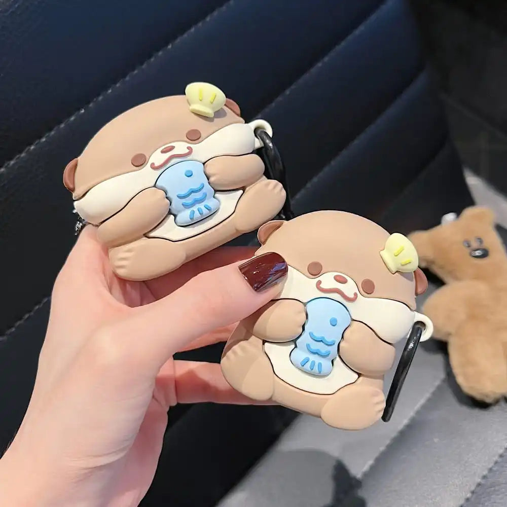 Kawaii Otter AirPods Case