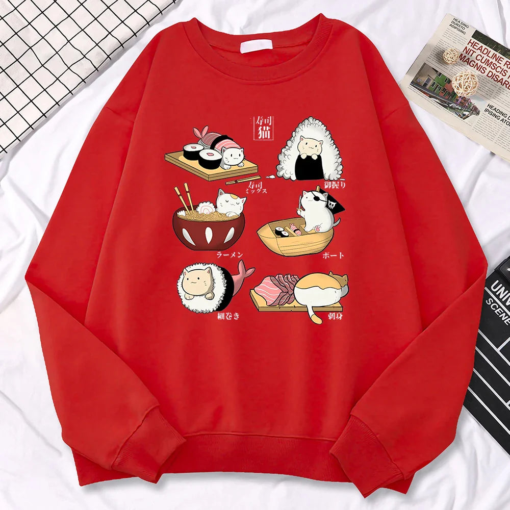 Sushi Cats Harajuku Pullover