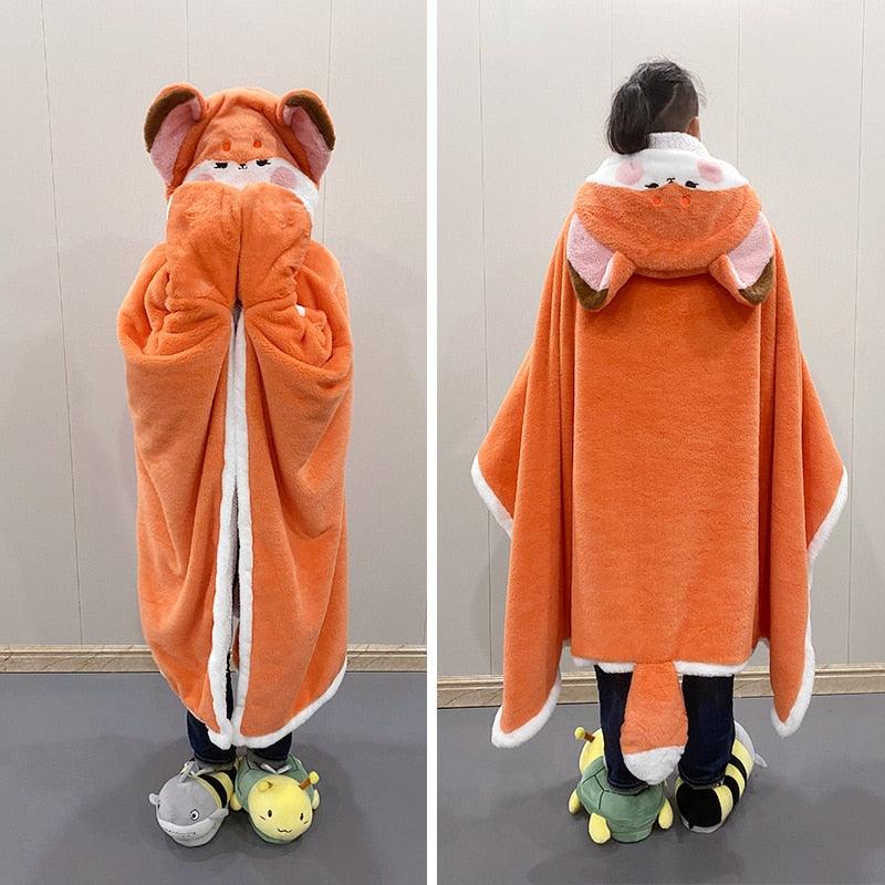 Kapuzenpullover mit Fuchsdecke