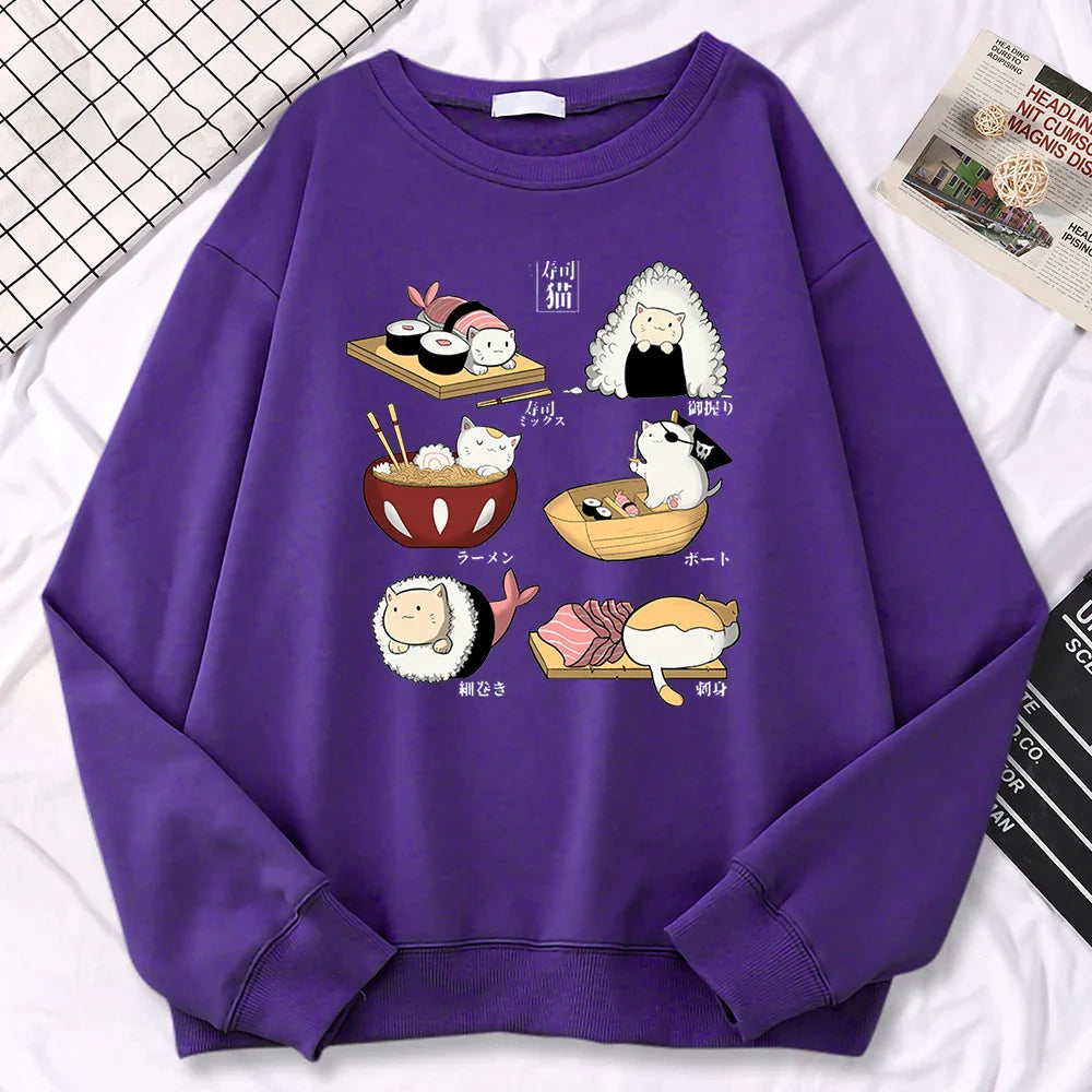 Sushi Cats Harajuku Pullover