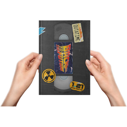 Back to the Future VHS-styled hardcover journal