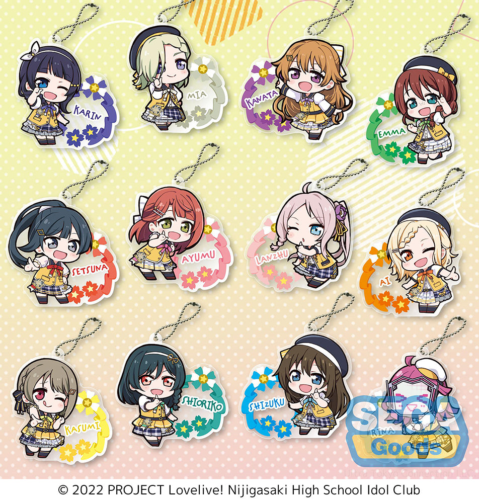 Love Live! Nijigasaki High School Idol Club – L!L!L! Acrylic Keychain Complete Set (All 12) | SEGA