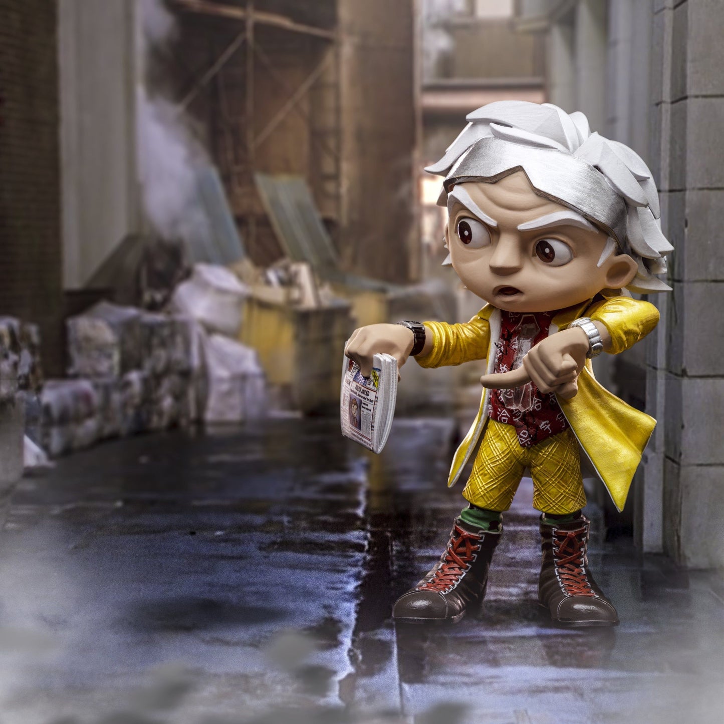 Iron Studios Zurück in die Zukunft Teil II Doc Brown Mini Co. Sammelfigur