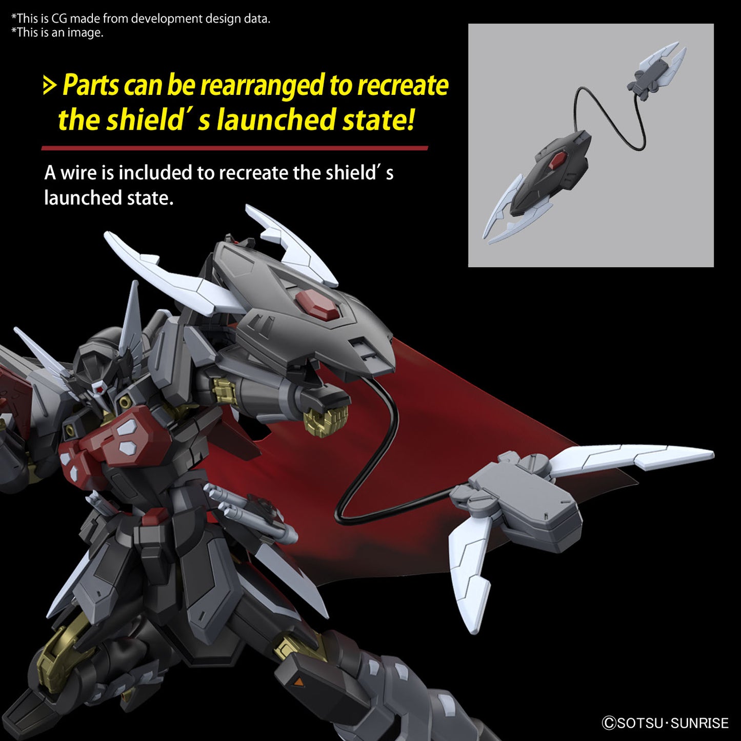 GUNDAM SEED FREEDOM BLACK KNIGHT SQUAD SHI-VE A HG 1/144 Model Kit