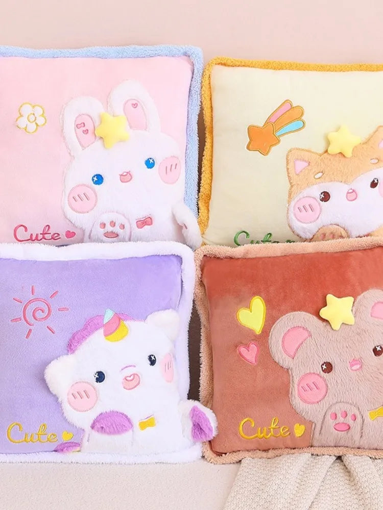 Kawaii-Kissen + Decke-Kombination