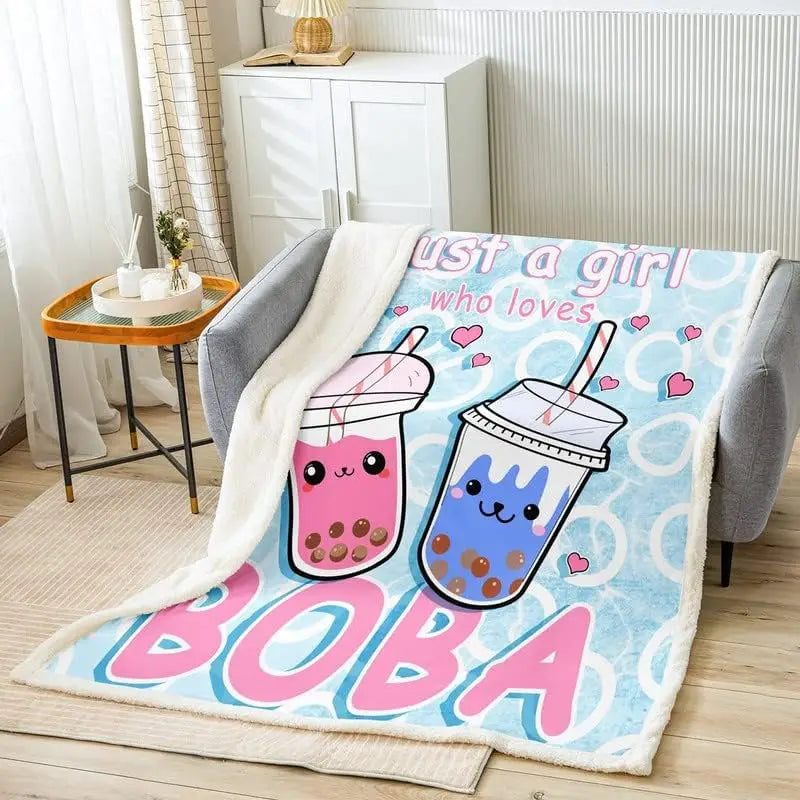 Boba Tea Fleecedecke