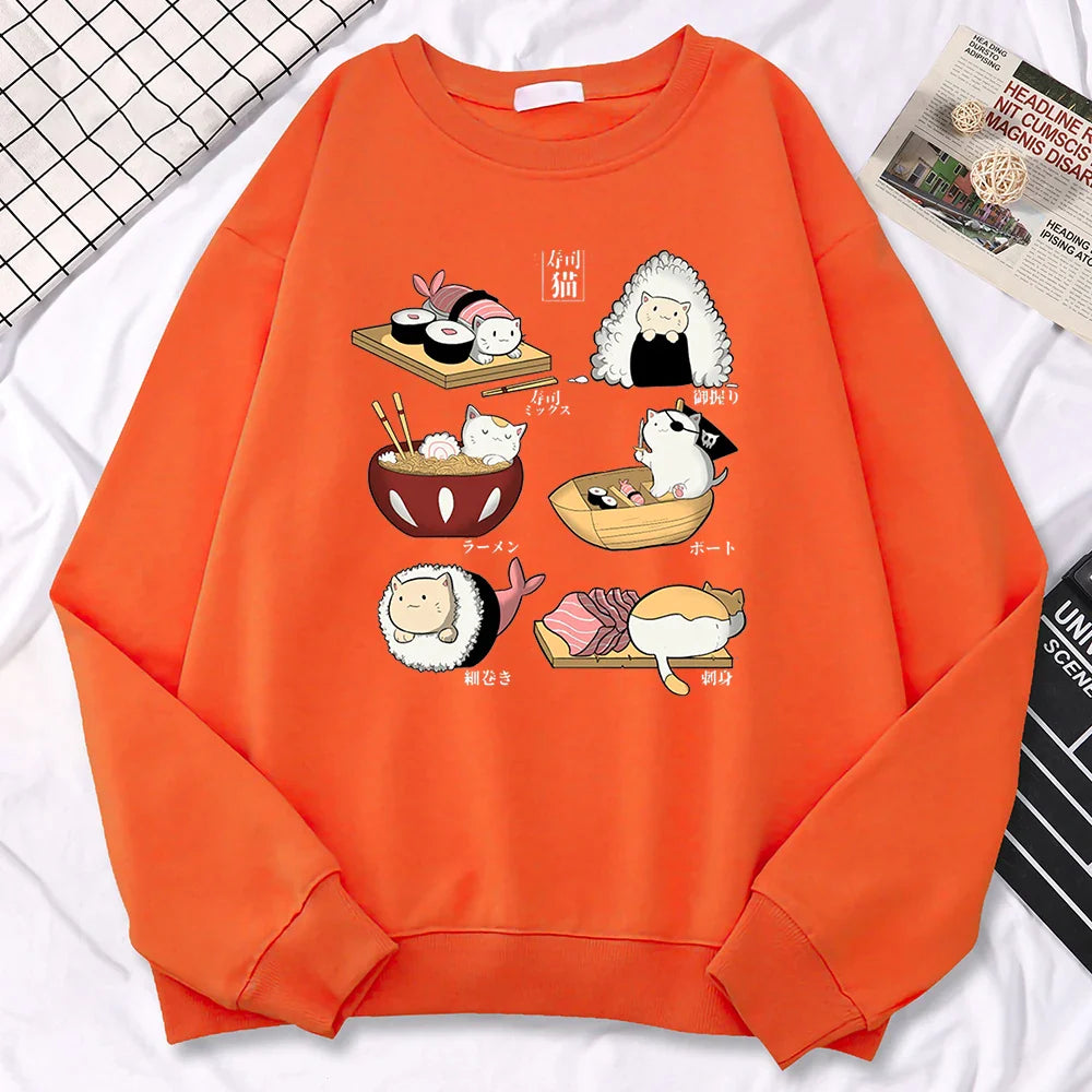 Sushi Cats Harajuku Pullover