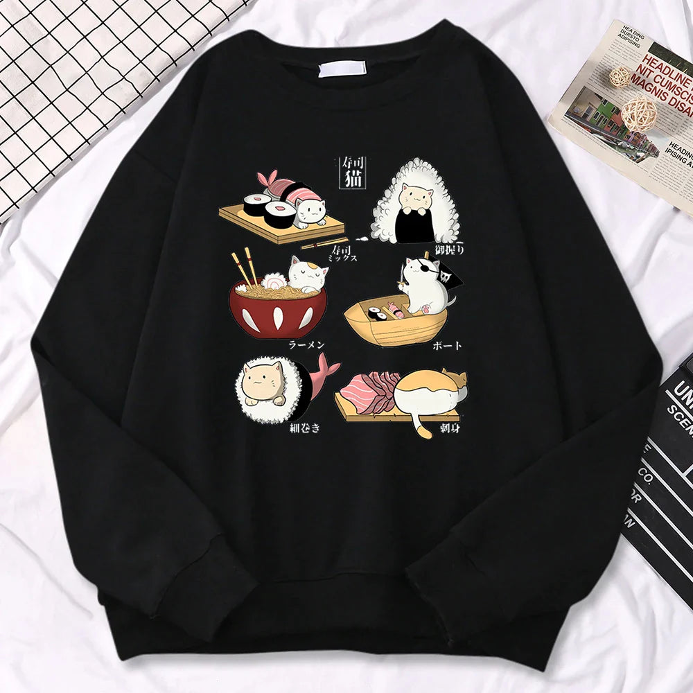 Sushi Cats Harajuku Pullover