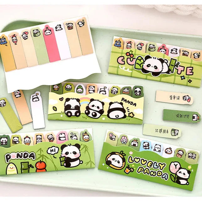 Panda Bookmark Sticky Notes