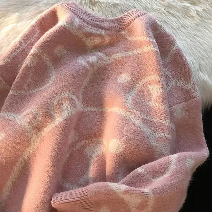 Pullover mit Bären-Kontur