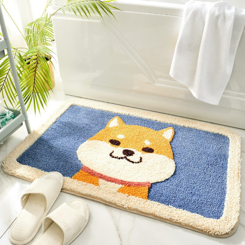 Saugfähige Badezimmer-Fußmatte