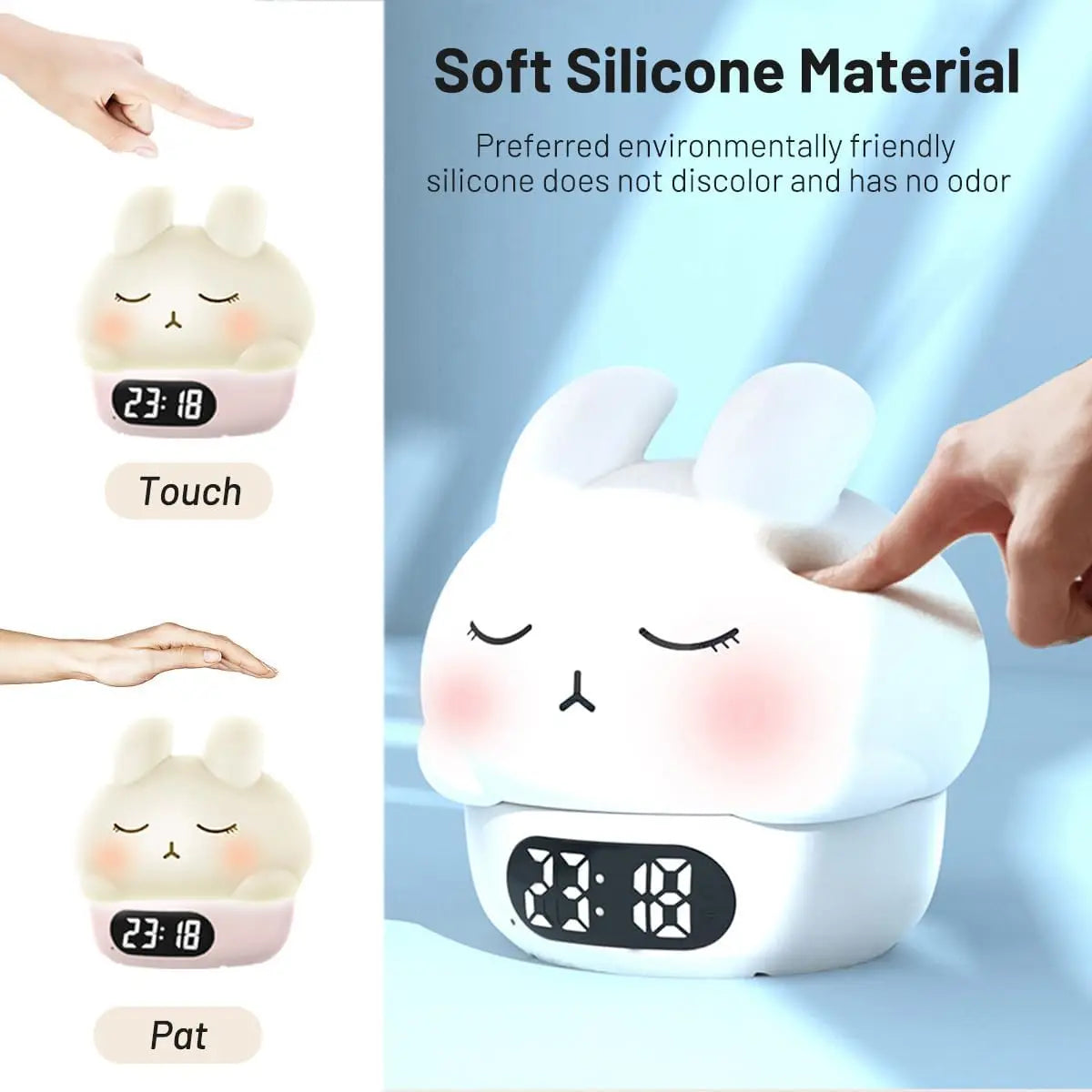 Bunny Night Light Alarm Clock