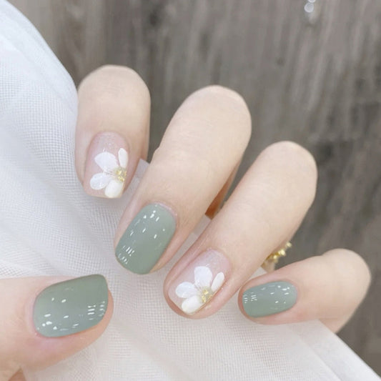 Daisy Flowers Press On Nails