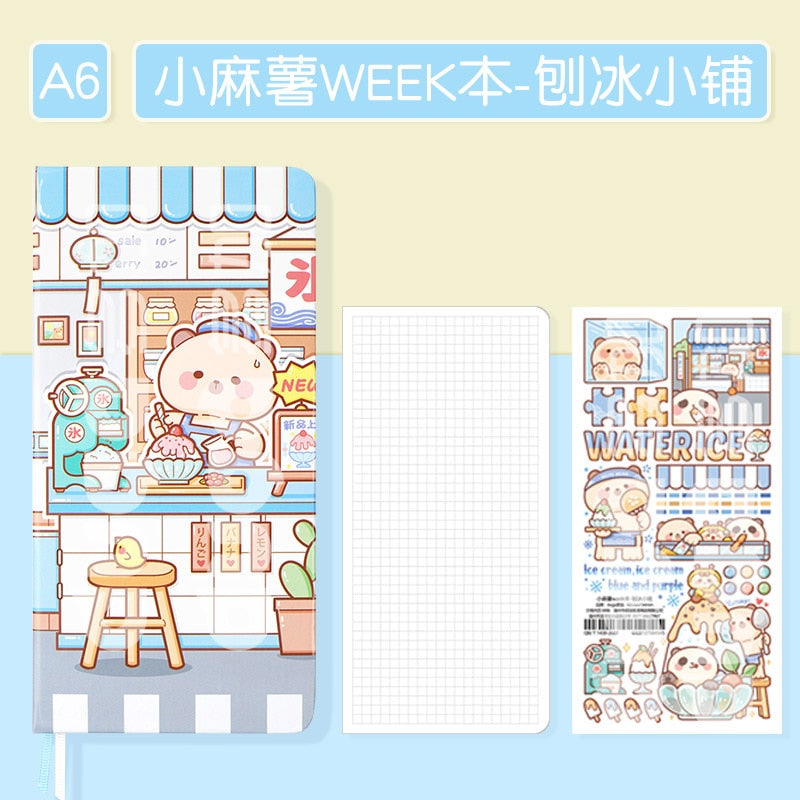 Cute Grid Paper Notebook