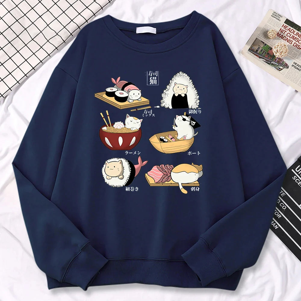 Sushi Cats Harajuku Pullover