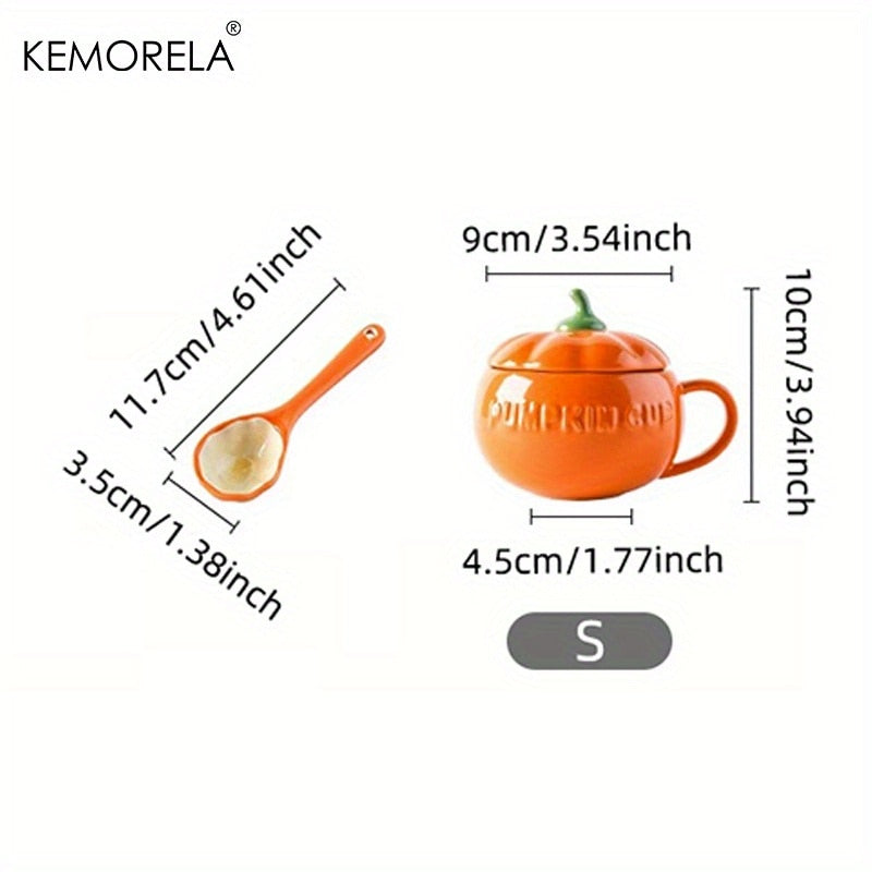 Keramikbecher in Kürbisform