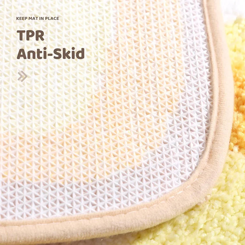 Kitty Toast Bath Mat Rug
