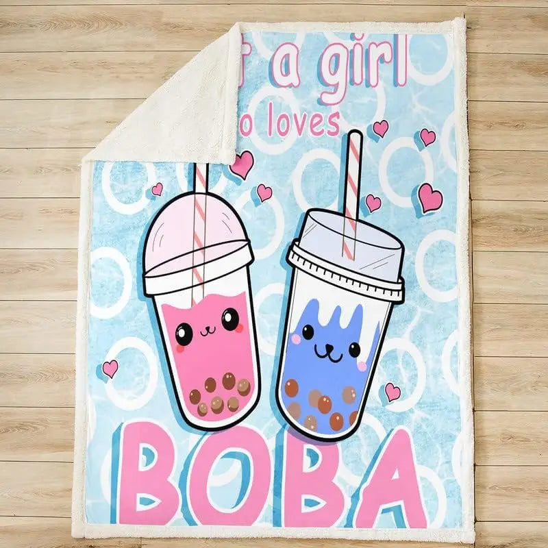 Boba Tea Fleecedecke