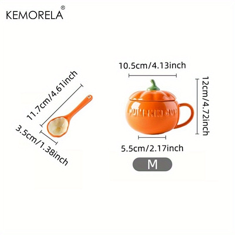 Keramikbecher in Kürbisform