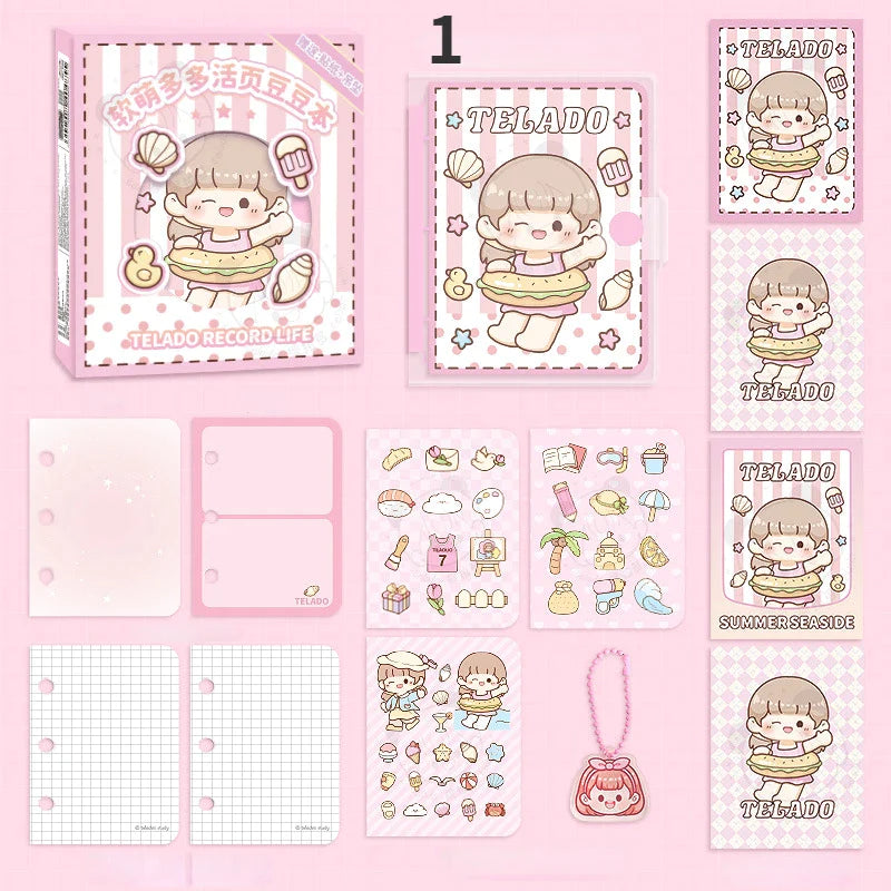 Kawaii Girl Summer Seaside Notebooks