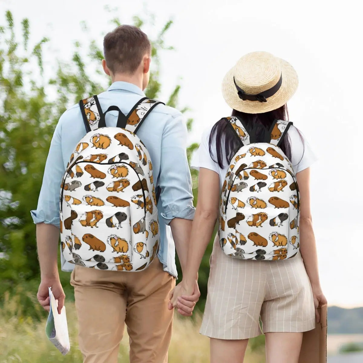 Rucksack mit Meerschweinchen-Print