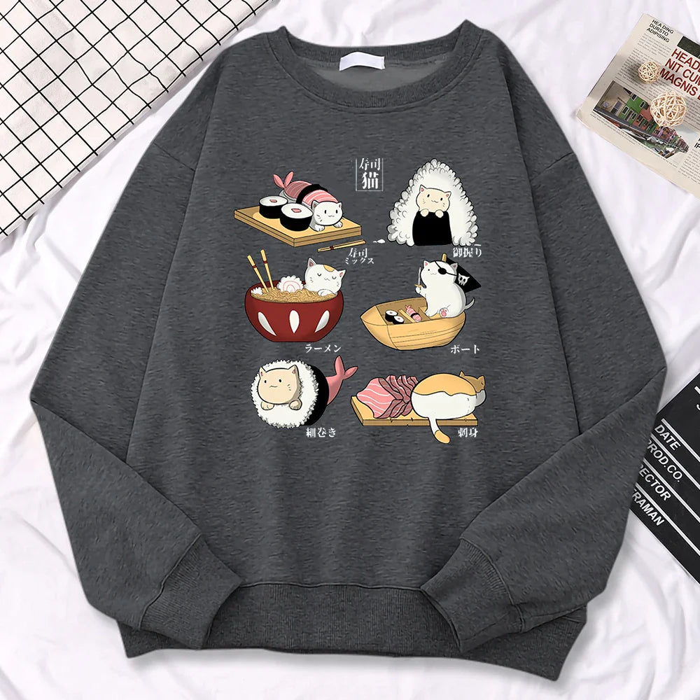 Sushi Cats Harajuku Pullover