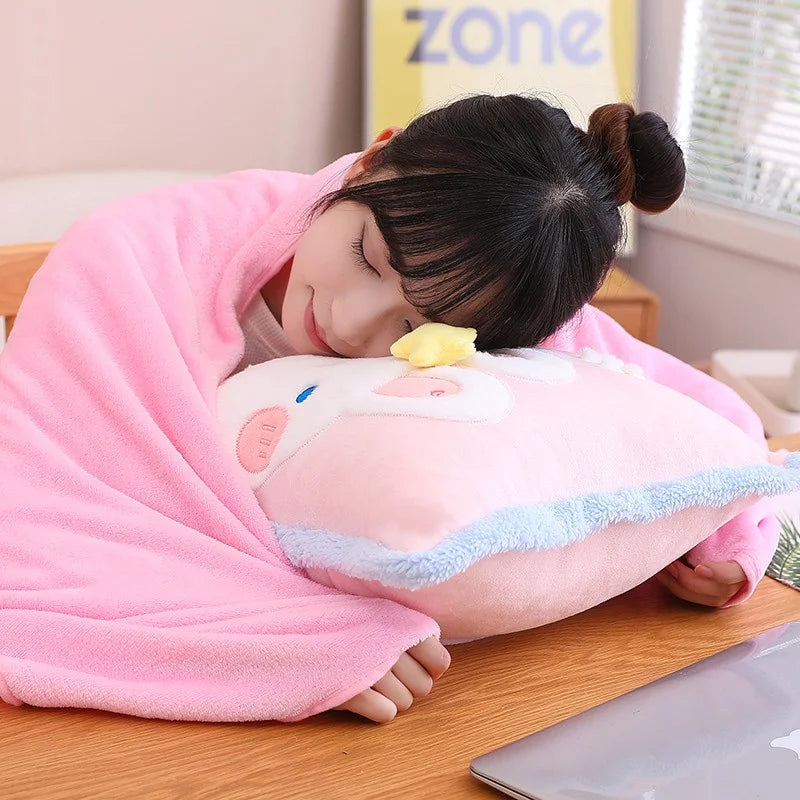 Kawaii-Kissen + Decke-Kombination
