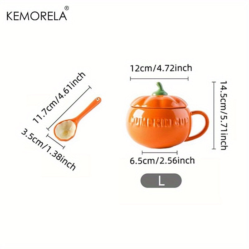 Keramikbecher in Kürbisform
