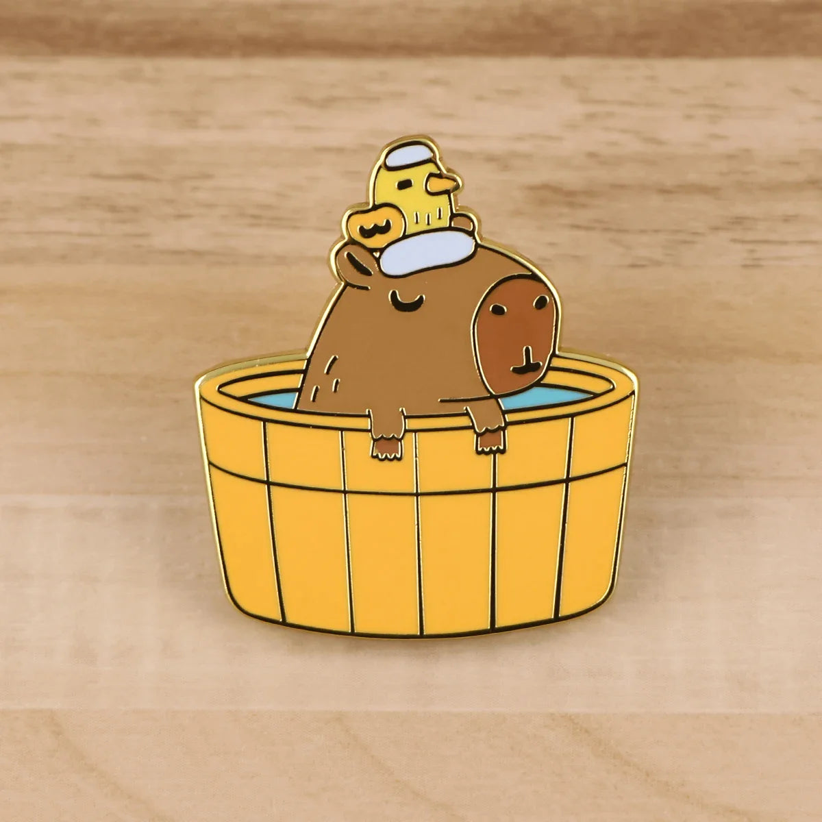 Capybara Bad Emaille Pin
