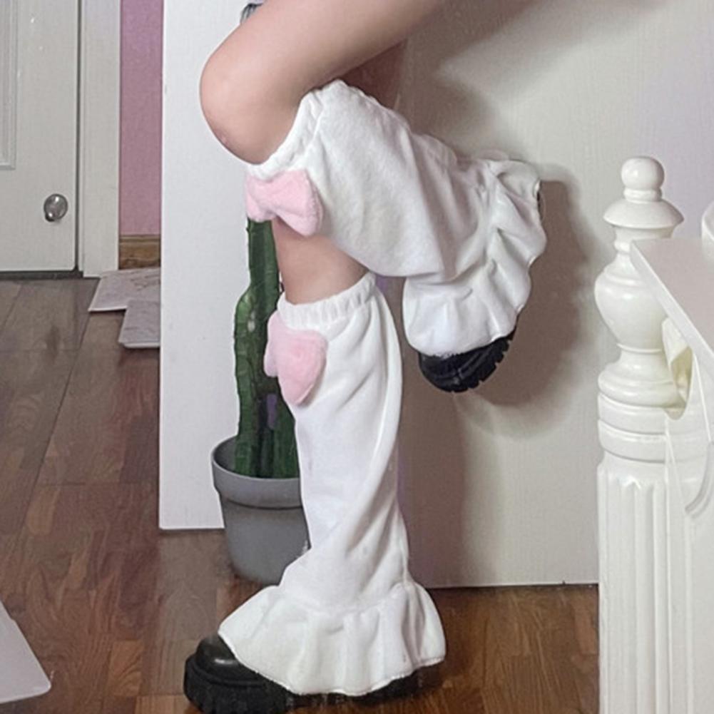 Pink Bow Leg Warmers