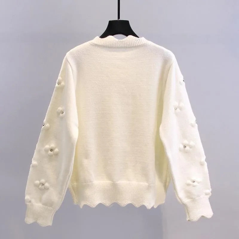 Süßer Cardigan-Pullover