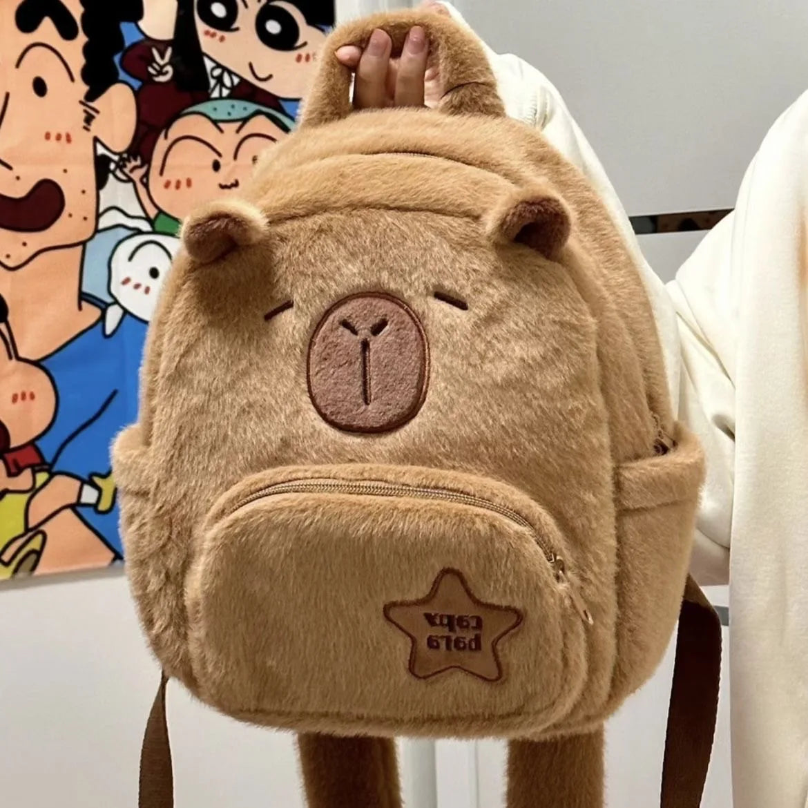 Kleiner Capybara-Plüschrucksack