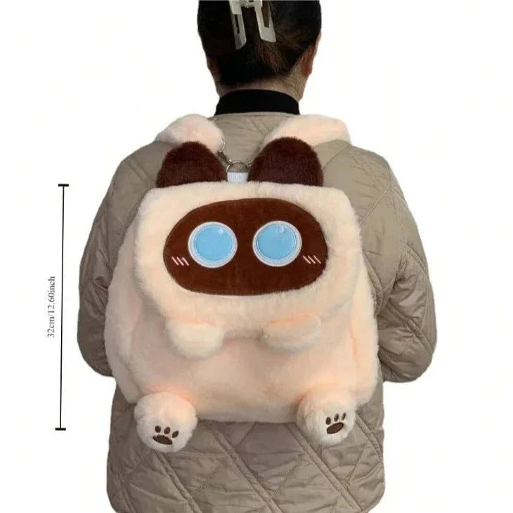 Kawaii Cat Plush Backpacks