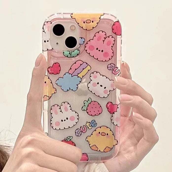 Kawaii Strawberry Bunny Samsung Case