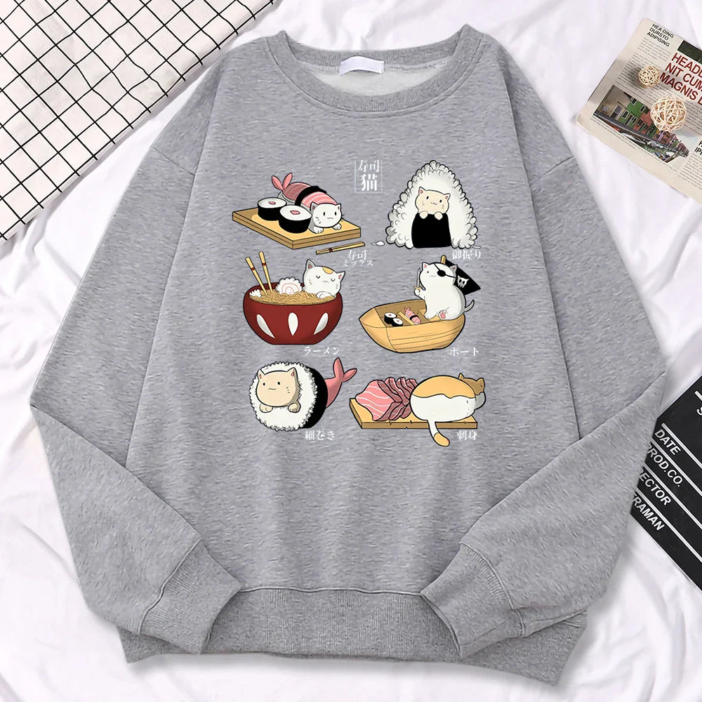 Sushi Cats Harajuku Pullover