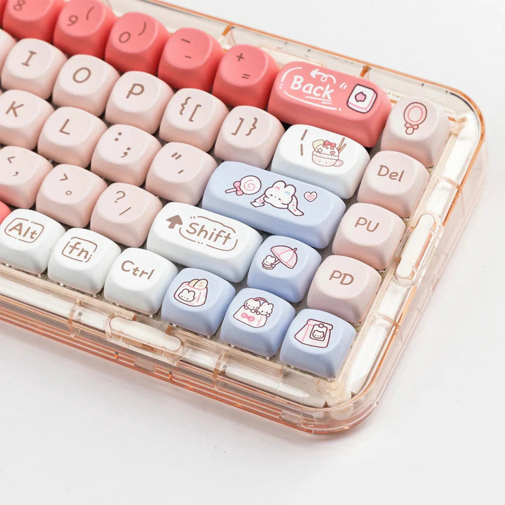 Snack Bunnies Kawaii Keycaps Set