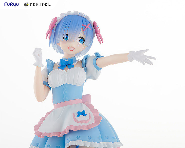 TENITOL Re:Zero Yumekawa Maid Rem & Ram: Set With Bonus Figure