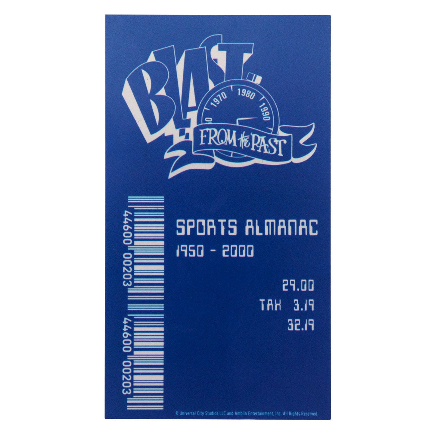 Zurück in die Zukunft Teil II Limited Edition Sports Almanac Ingot