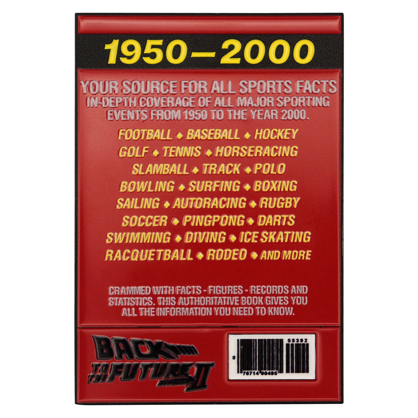 Zurück in die Zukunft Teil II Limited Edition Sports Almanac Ingot