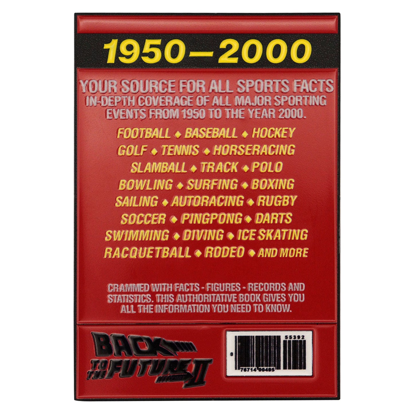 Back to the Future Part II Limited Edition Sports Almanac Ingot