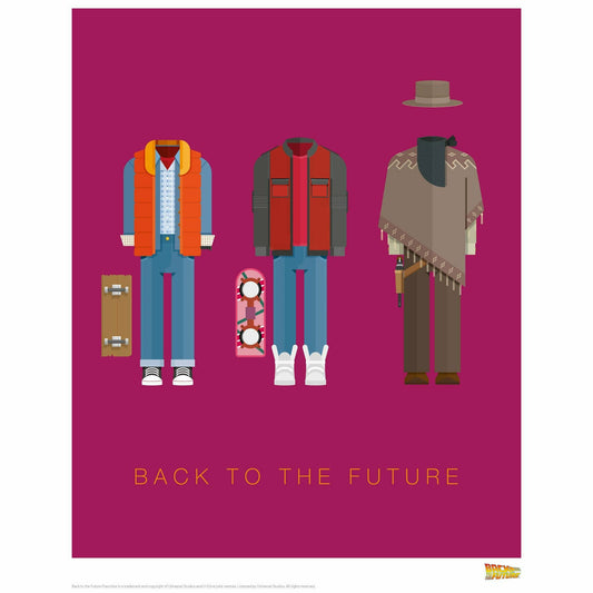 Back to the Future "Costume Artwork" Limited Edition Commemorative Print