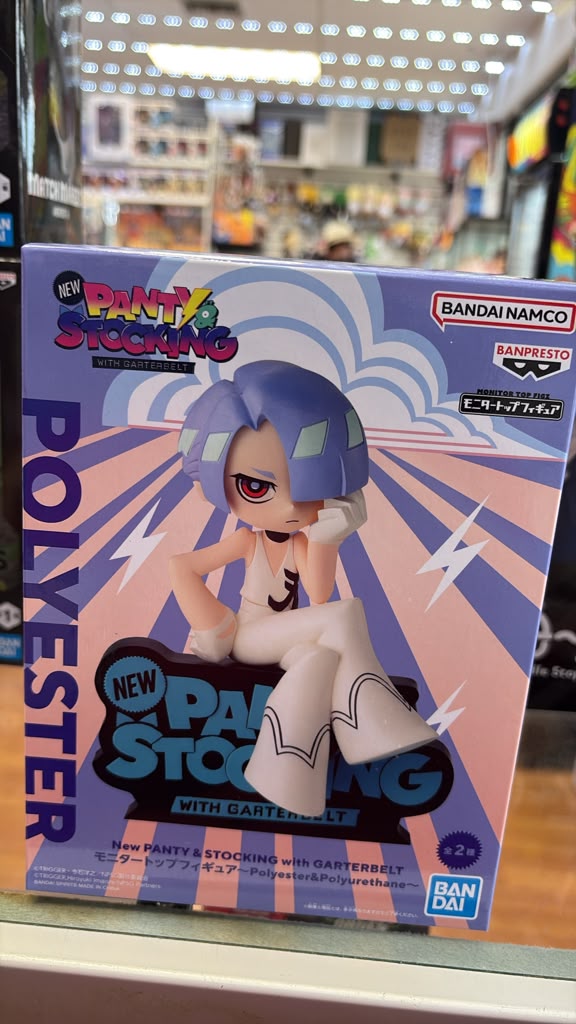 PANTY & STOCKING with GARTERBELT Monitor Top Figure ~Polyester & Polyurethane~ Polyester