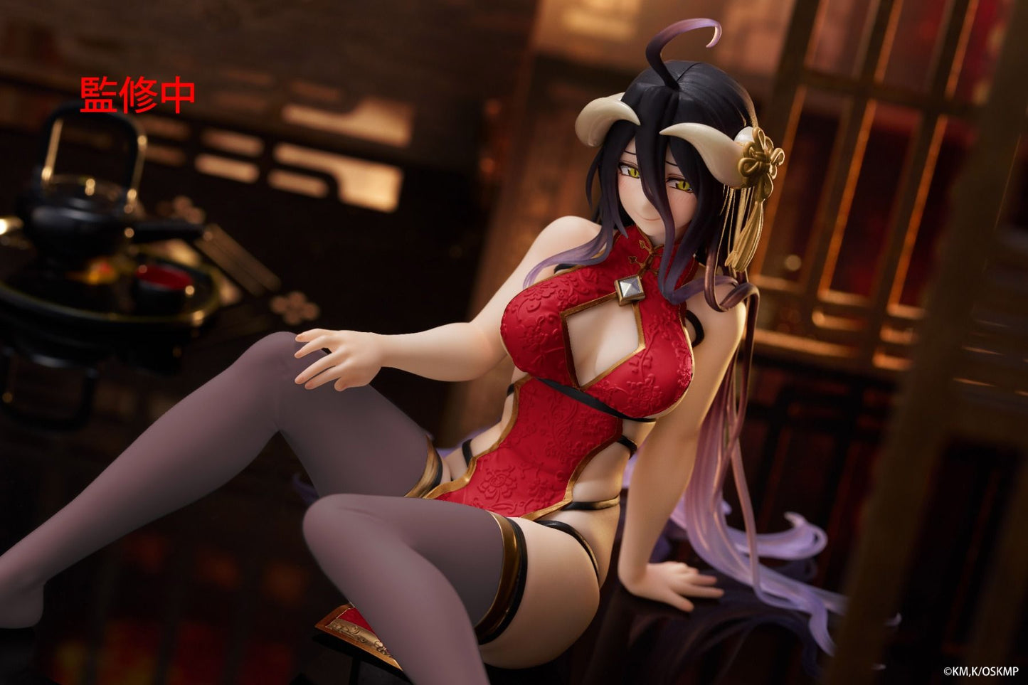 Overlord Albedo Chinese Dress Ver. Renewal Desktop Cute Figure