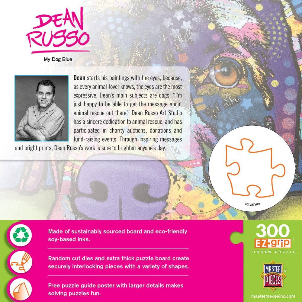 Dean Russo - My Dog Blue 300 Piece EZ Grip Jigsaw Puzzle