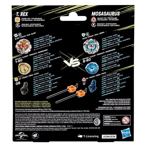 Beyblade X Jurassic World Dual Pack Set - Select Set(s)