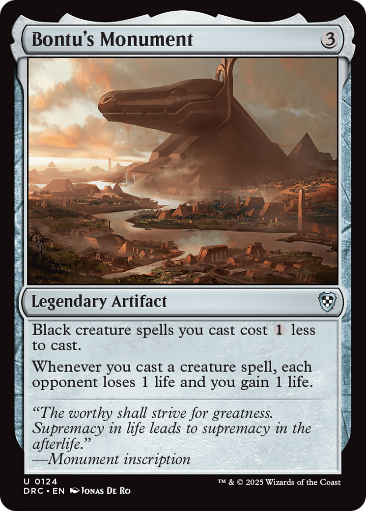 Bontu's Monument (DRC-124) - Commander: Aetherdrift